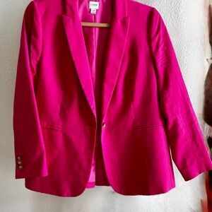 J. Crew Factory Women's Magenta Blazer